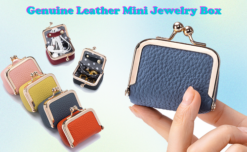 ✨New Arrival - Buy 2 items and get 30% off✨Mini jewelry box made of genuine leather