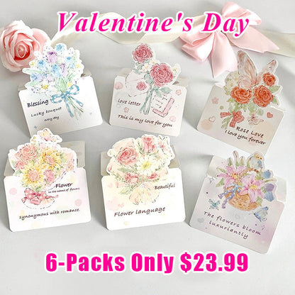 💞Valentine's Day 3D Flower Bouquet Greeting Card