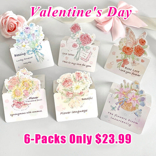 💞Valentine's Day 3D Flower Bouquet Greeting Card