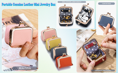✨New Arrival - Buy 2 items and get 30% off✨Mini jewelry box made of genuine leather