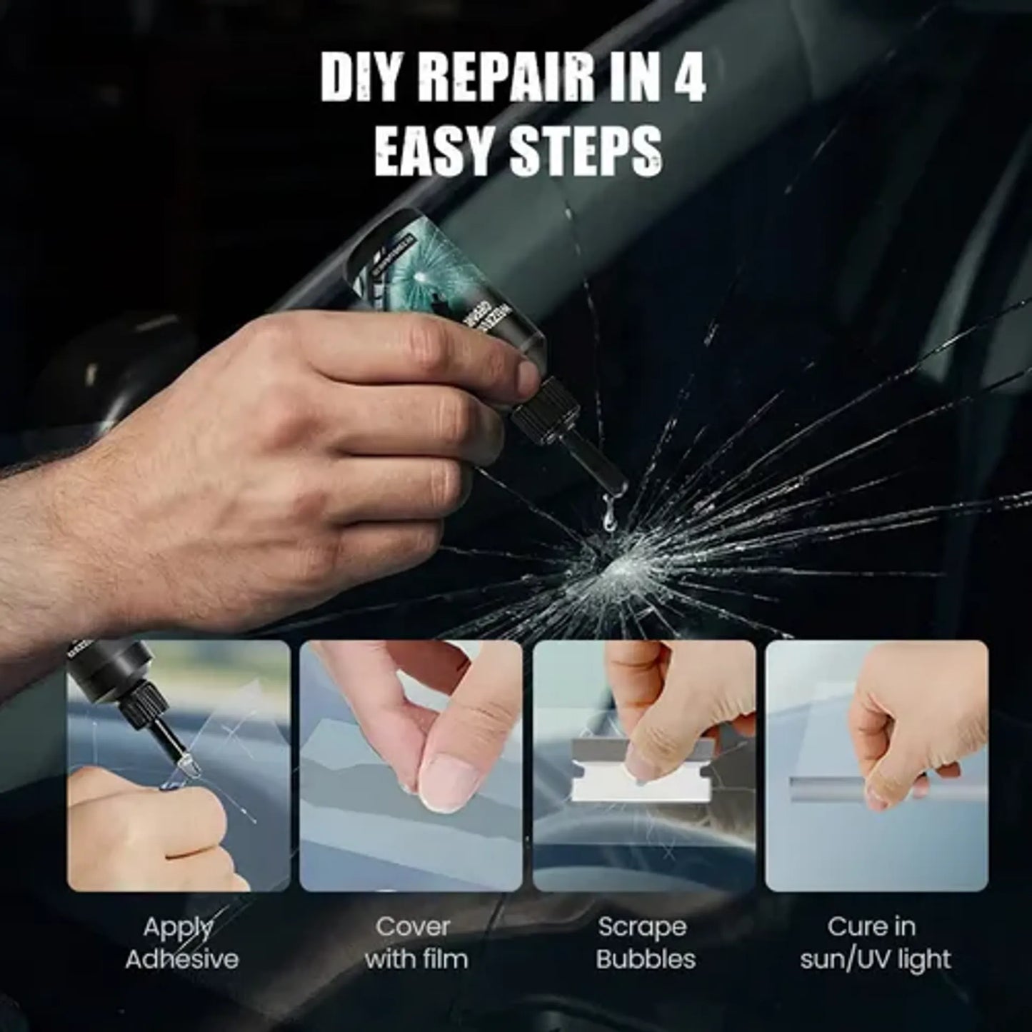 🔥LAST DAY 50% OFF🔥2026 New Car Windshield Crack Repair Fluid