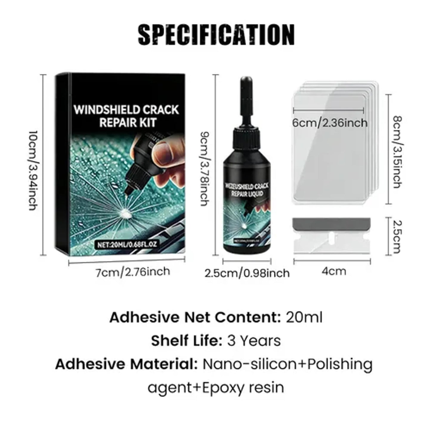 🔥LAST DAY 50% OFF🔥2026 New Car Windshield Crack Repair Fluid