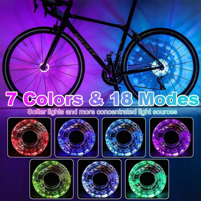 🚴🌟 LED Bike Hub Light – Safety And Style For Night Riding!