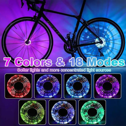 🚴🌟 LED Bike Hub Light – Safety And Style For Night Riding!