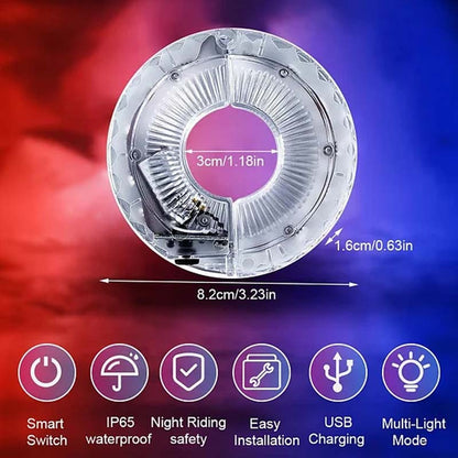 🚴🌟 LED Bike Hub Light – Safety And Style For Night Riding!