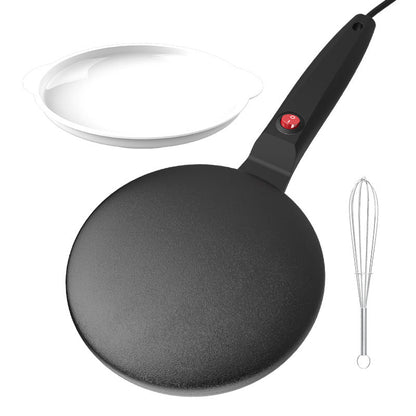 ✨Electric Crepe Maker – 8” Portable Crepe Pan Nonstick with Dipping Plate, Auto Shut-Off, On/Off Switch