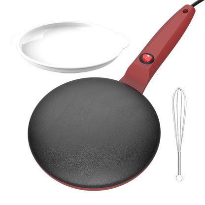 ✨Electric Crepe Maker – 8” Portable Crepe Pan Nonstick with Dipping Plate, Auto Shut-Off, On/Off Switch