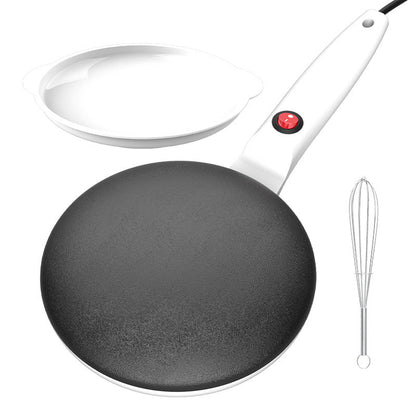✨Electric Crepe Maker – 8” Portable Crepe Pan Nonstick with Dipping Plate, Auto Shut-Off, On/Off Switch