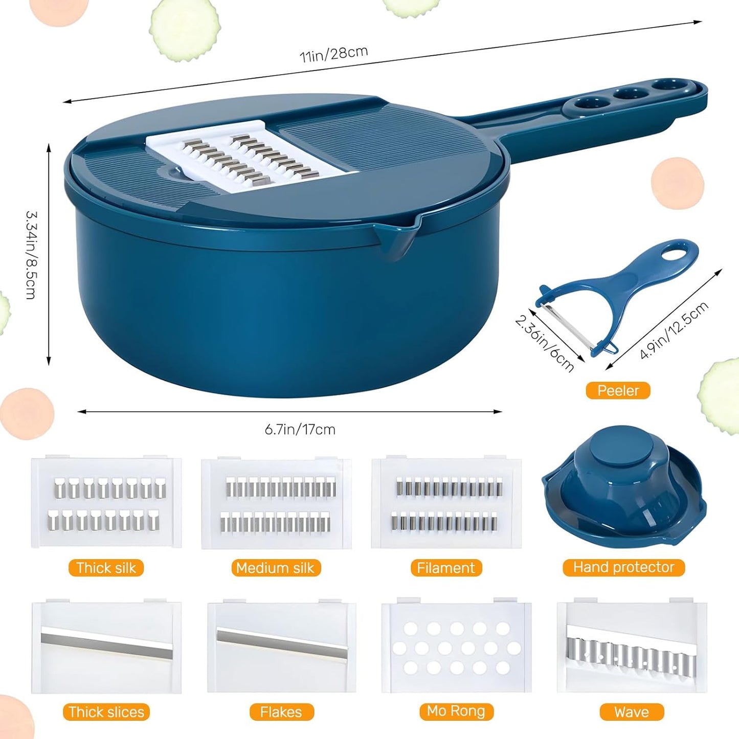 🔥✨9 IN 1 - Multifunction mandoline slicer