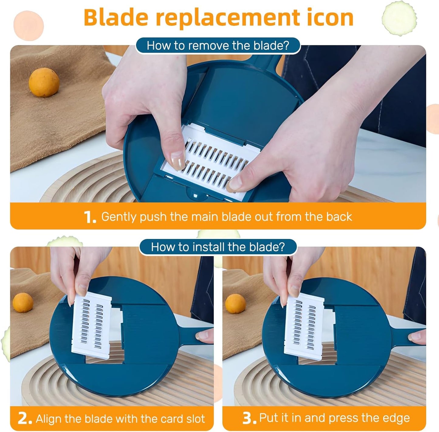 🔥✨9 IN 1 - Multifunction mandoline slicer