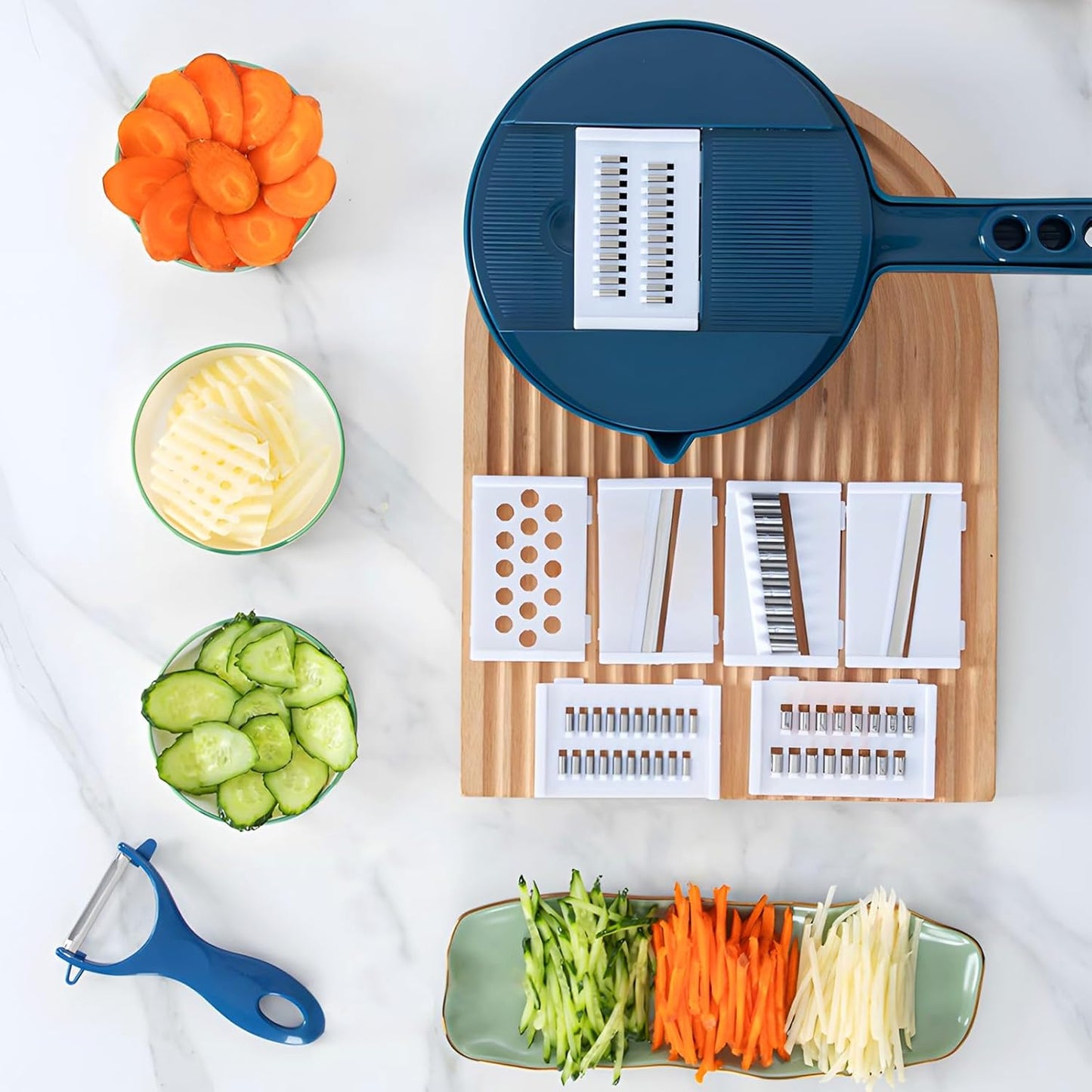 🔥✨9 IN 1 - Multifunction mandoline slicer