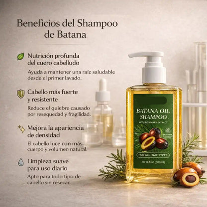 🔥Shampoo de Batana 100% natural - Cabello más fuerte, brillante y sin huecos