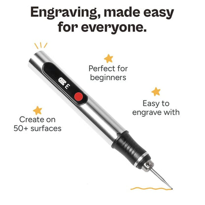 Customizer Engraving Pen with 30 Free Diamond Bits-Personalized Gifts & USB-C Fast Charger ,Easy to Use, 3 Speed Settings 5000-18000 RPM
