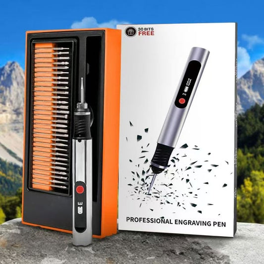 Customizer Engraving Pen with 30 Free Diamond Bits-Personalized Gifts & USB-C Fast Charger ,Easy to Use, 3 Speed Settings 5000-18000 RPM