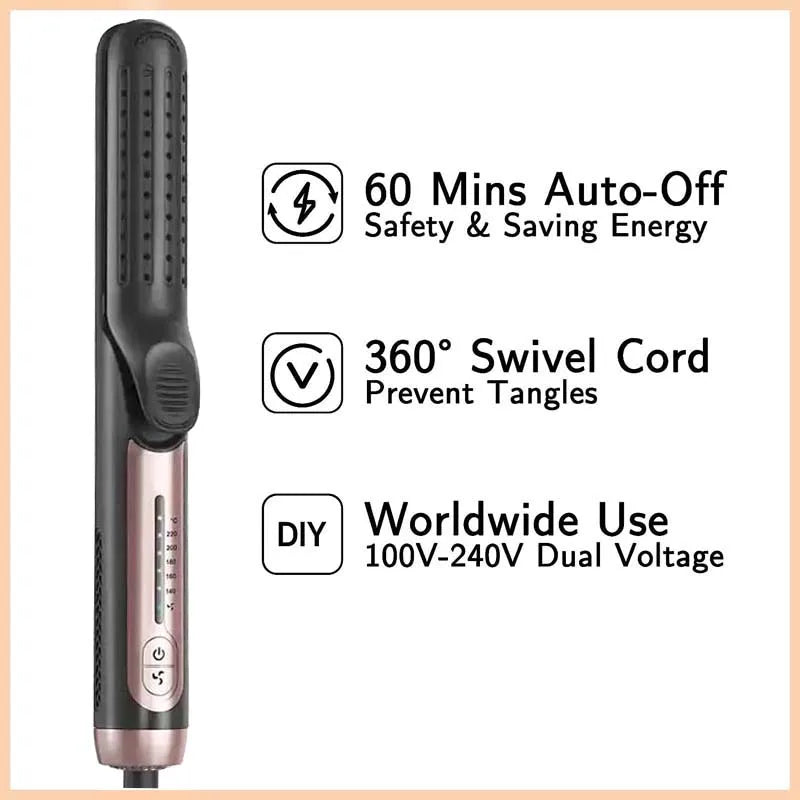 ✨50% OFF NOW! 🎉Styling Pro 2-in-1: Straightener &amp; Curler with Cool Airflow
