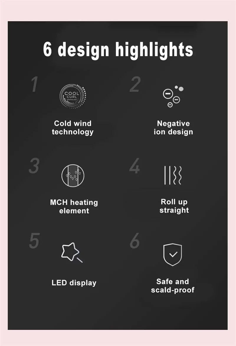 ✨50% OFF NOW! 🎉Styling Pro 2-in-1: Straightener &amp; Curler with Cool Airflow