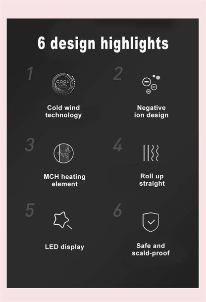 ✨50% OFF NOW! 🎉Styling Pro 2-in-1: Straightener &amp; Curler with Cool Airflow