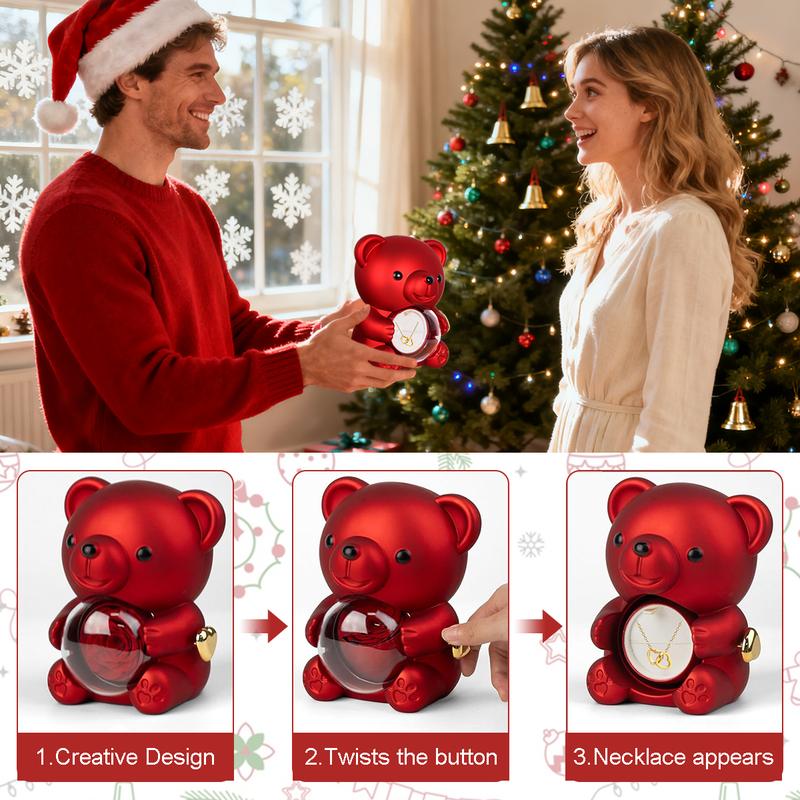 💘Valentine's Day Promotion 49% OFF🔥- Cute Teddy Bear with Preserved Rose