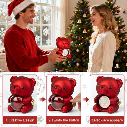 💘Valentine's Day Promotion 49% OFF🔥- Cute Teddy Bear with Preserved Rose