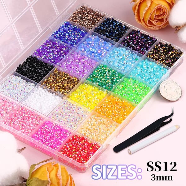 ✨💞30000Pcs Resin Jelly Rhinestones for Bedazzling