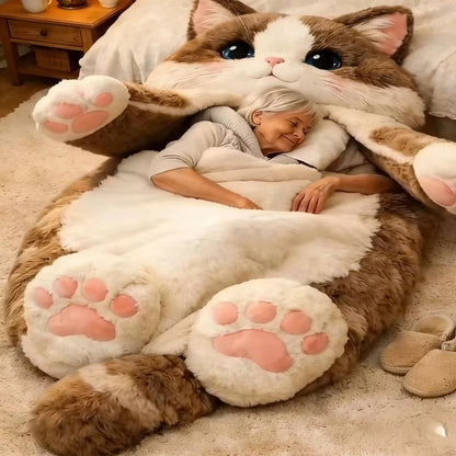 🔥LAST DAY 49% OFF✨🐱 Fluffy cat sleeping bag– Soft, Warm & Purrfectly Cozy😴💤