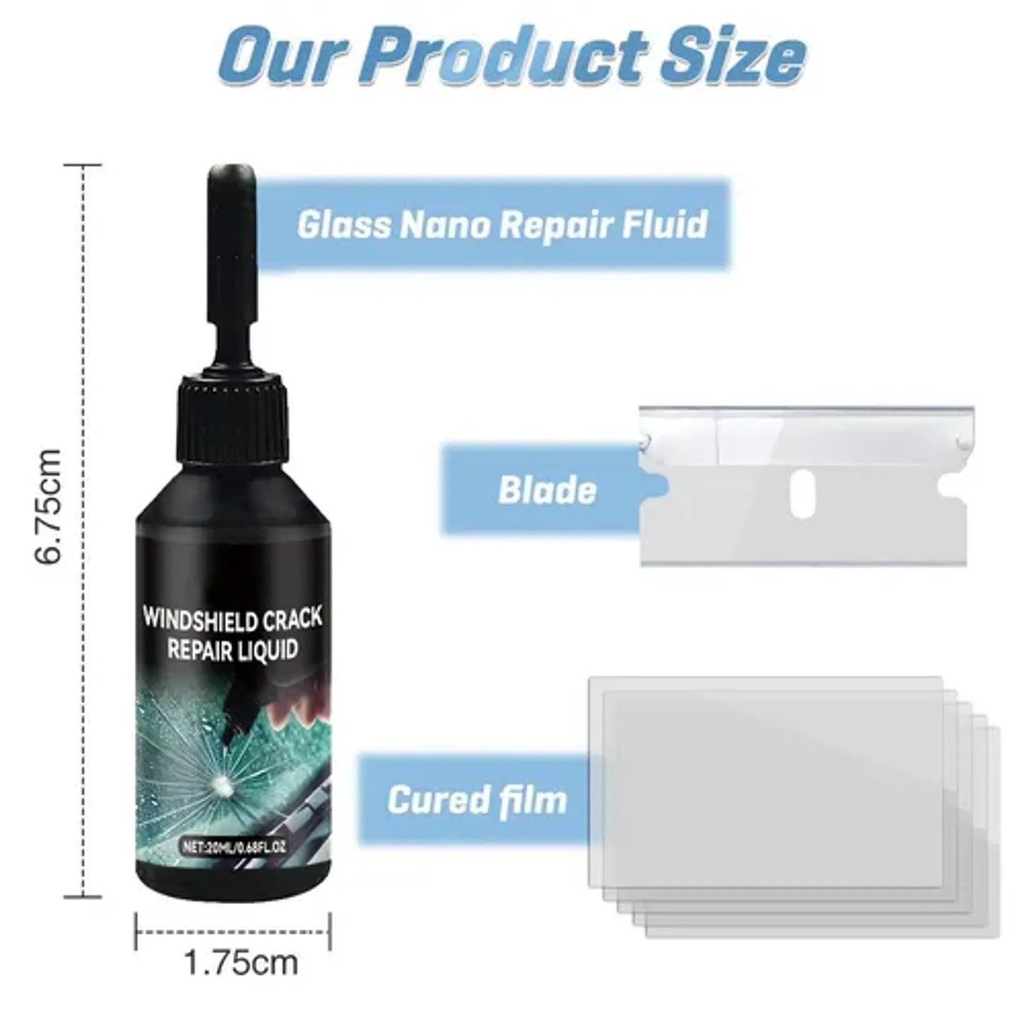 🔥LAST DAY 50% OFF🔥2026 New Car Windshield Crack Repair Fluid